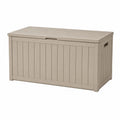Coffre de rangement en plastique beige 120cm