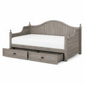 Lit banquette en bois avec tiroirs Gris