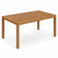 Table à manger extérieure en bois d'acacia 150x90x75 cm